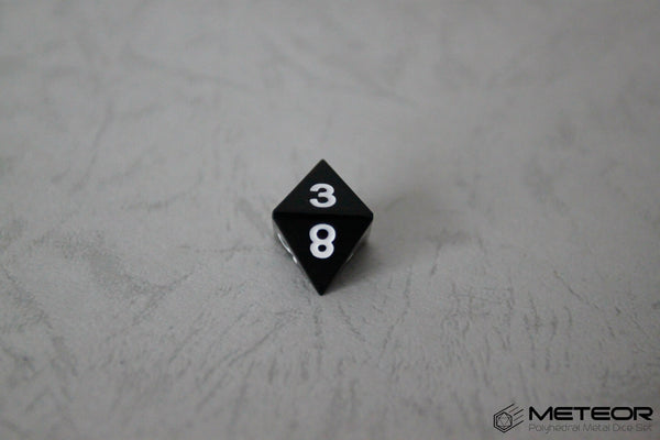D8 Meteor Polyhedral Metal Dice- Black